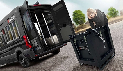 RETRON Behälter zum sicheren Transport von Lithium-Ionen-Akkus