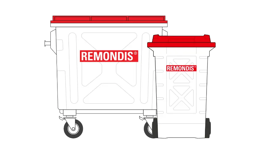 Conteneurs de transfert de 240 et 1 100 litres