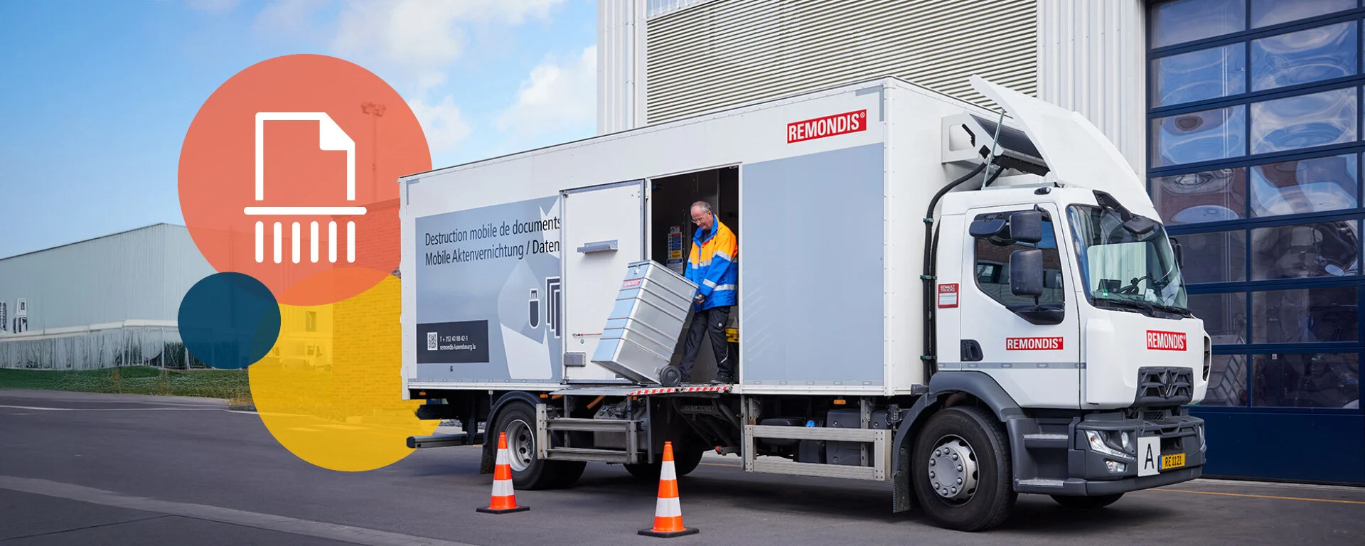 LKW zur mobile Akten- und Datenvernichtung in Luxembourg
